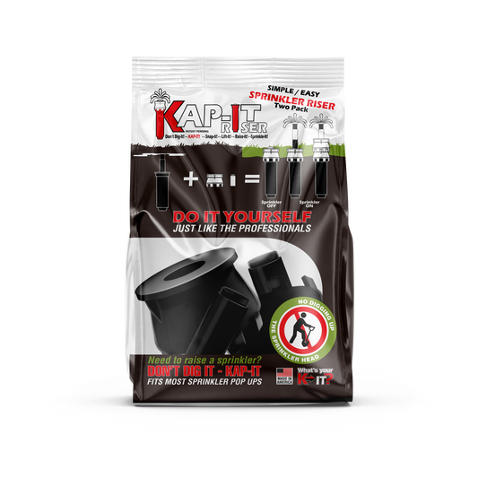 Kap-It Riser 2pk-Black FOR POP UP SPRINKLER